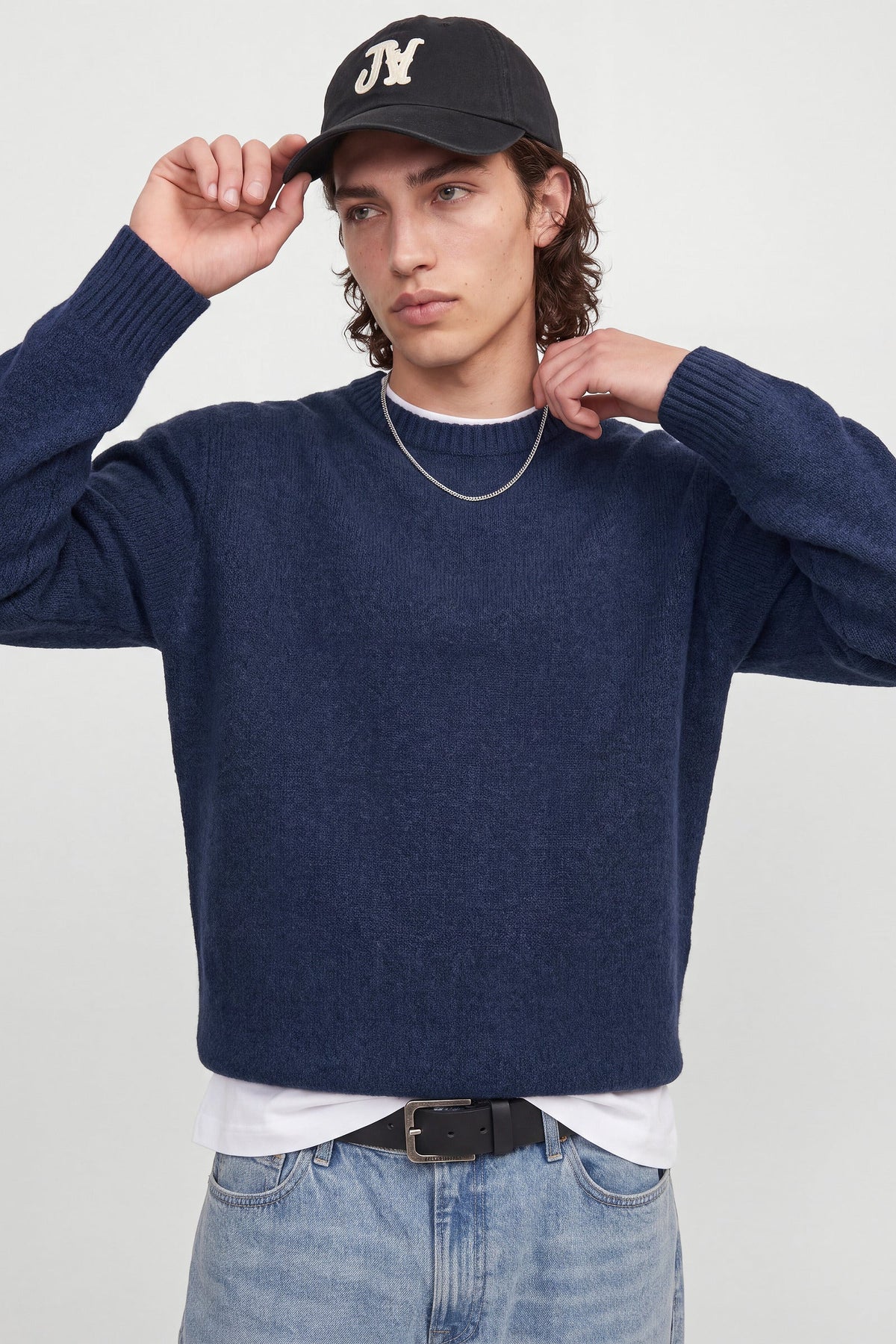 Jack & Jones Soho Ollie Knit Crew Neck SN Navy Blazer