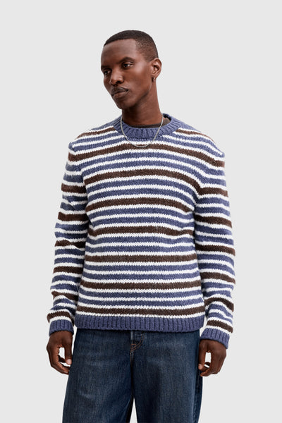 Jack & Jones Salamanco Knit Crew Neck Crown Blue
