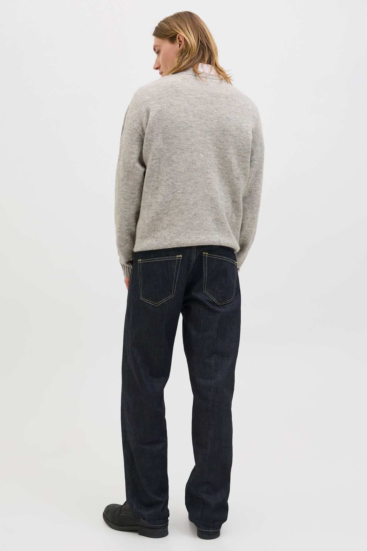 Jack & Jones Soho Ollie Knit Crew Neck Light Grey Melange