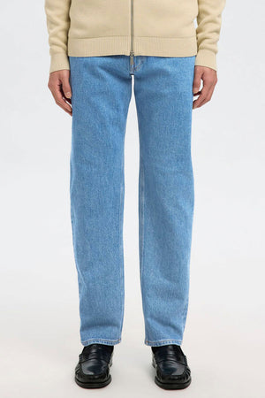 Selected Ben Kori Straight Fit Jeans Light Blue Denim