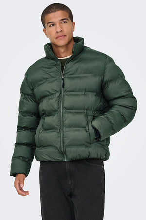 ONLY & SONS Union Seamless Puffer Jacket Rosin