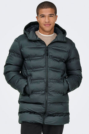 ONLY & SONS Union Seamless Puffer Coat Black
