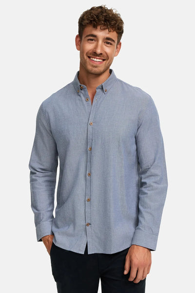 Kronstadt Johan Diego Cotton Shirt Navy Mix