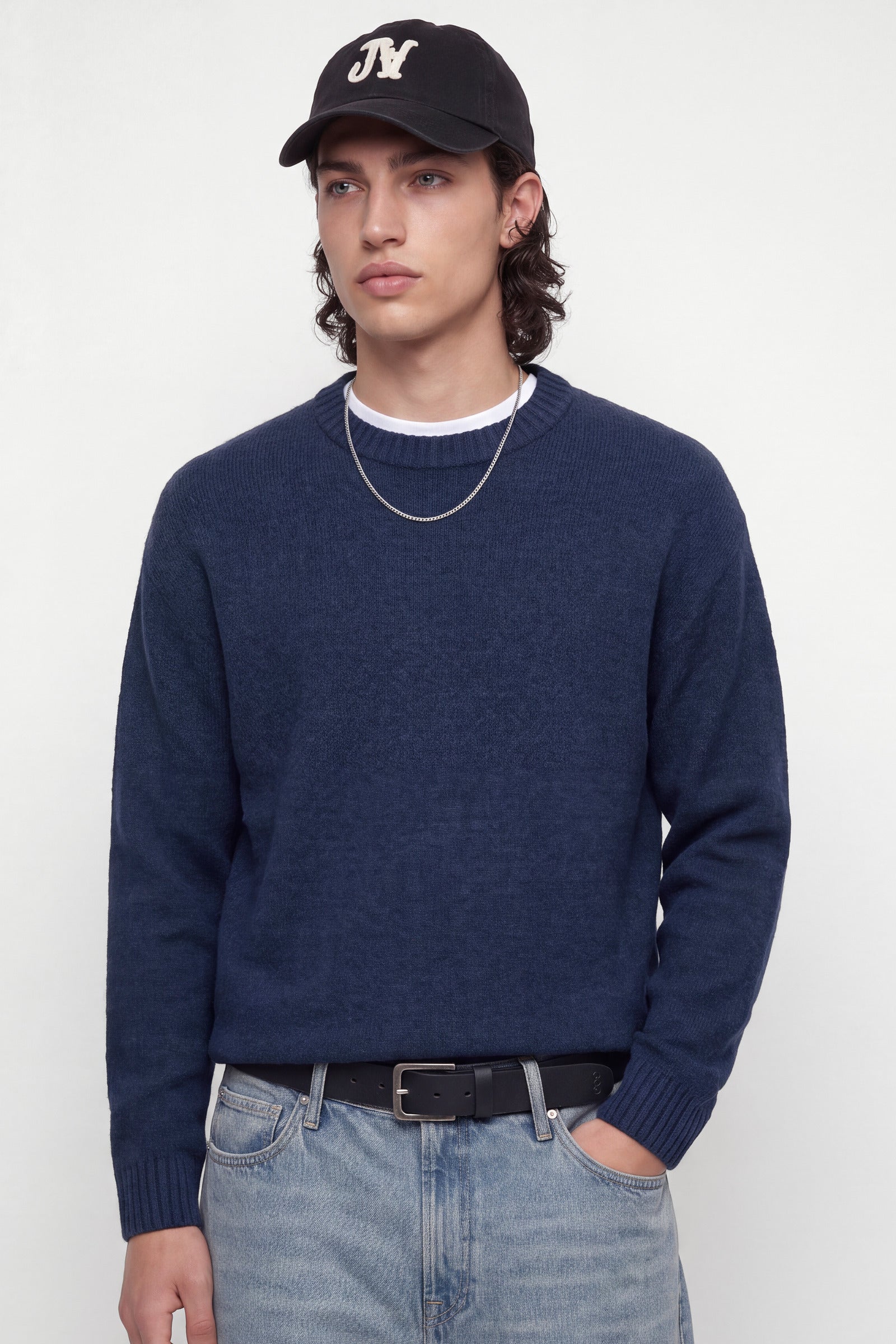 Jack & Jones Soho Ollie Knit Crew Neck SN Navy Blazer