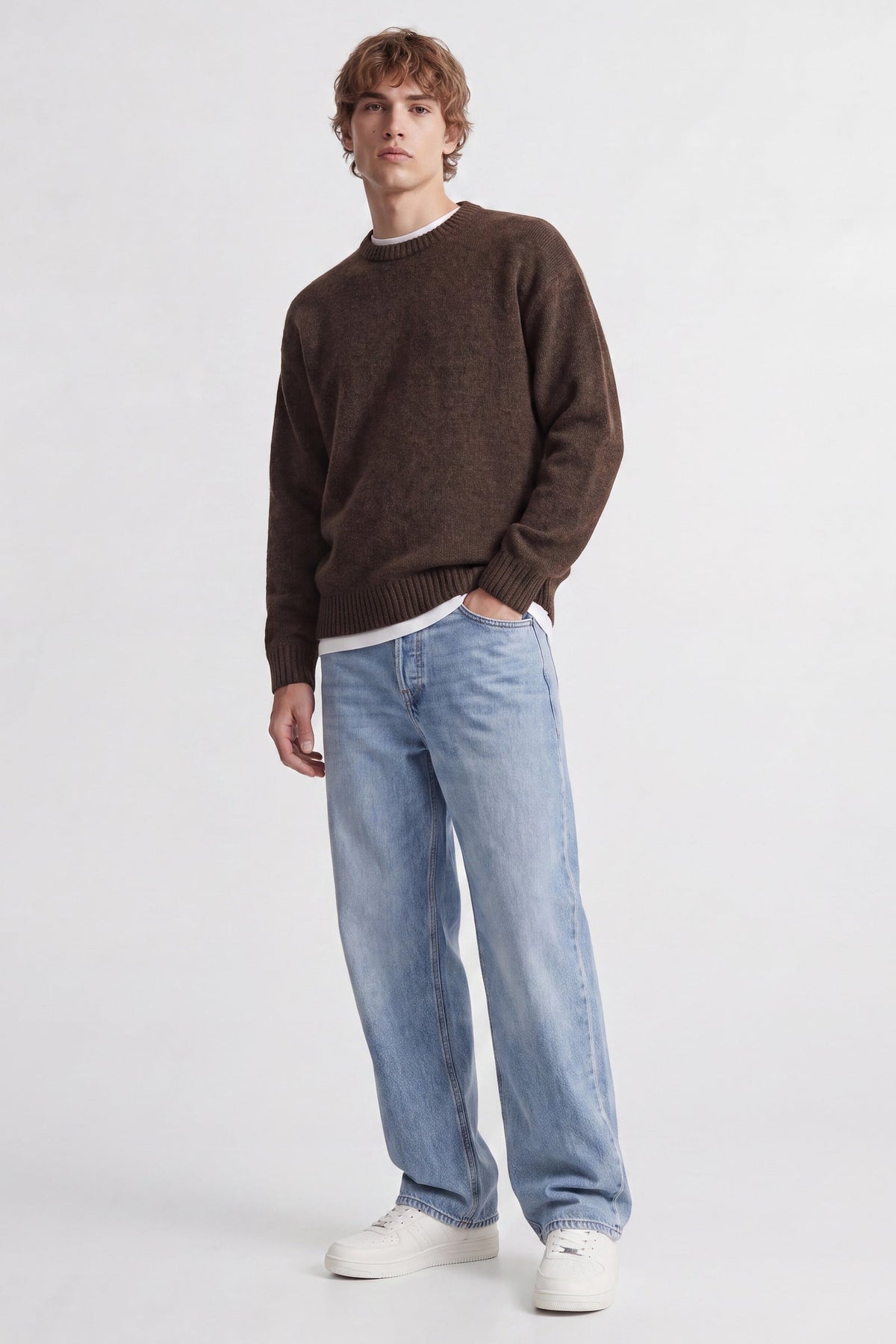 Jack & Jones Soho Ollie Knit Crew Neck SN Cocoa