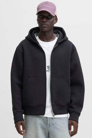 Jack & Jones Cover Scuba Sweat Zip Hood Czarny