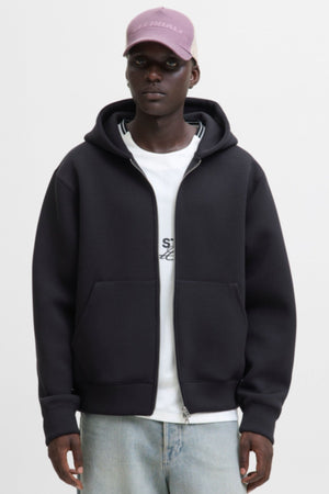 Jack & Jones Cover Scuba Sweat Zip Hood Czarny
