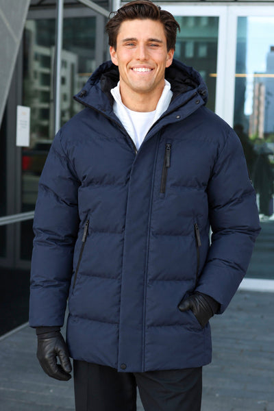 Jack & Jones Trace Alpha Long Puffer Sky Captain