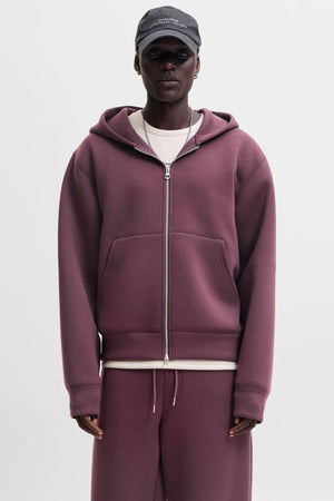 Jack & Jones Legacy Sweat Scuba Zip Hoodie Fudge