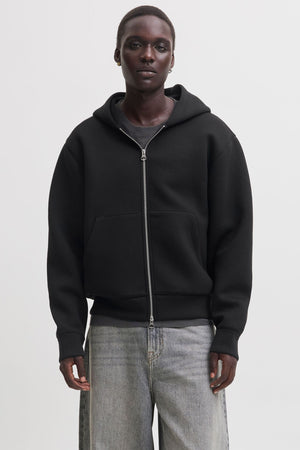 Jack & Jones Legacy Sweat Scuba Zip Hoodie Black