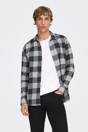 Only & Sons Gudmund LS Checked Shirt Griffin