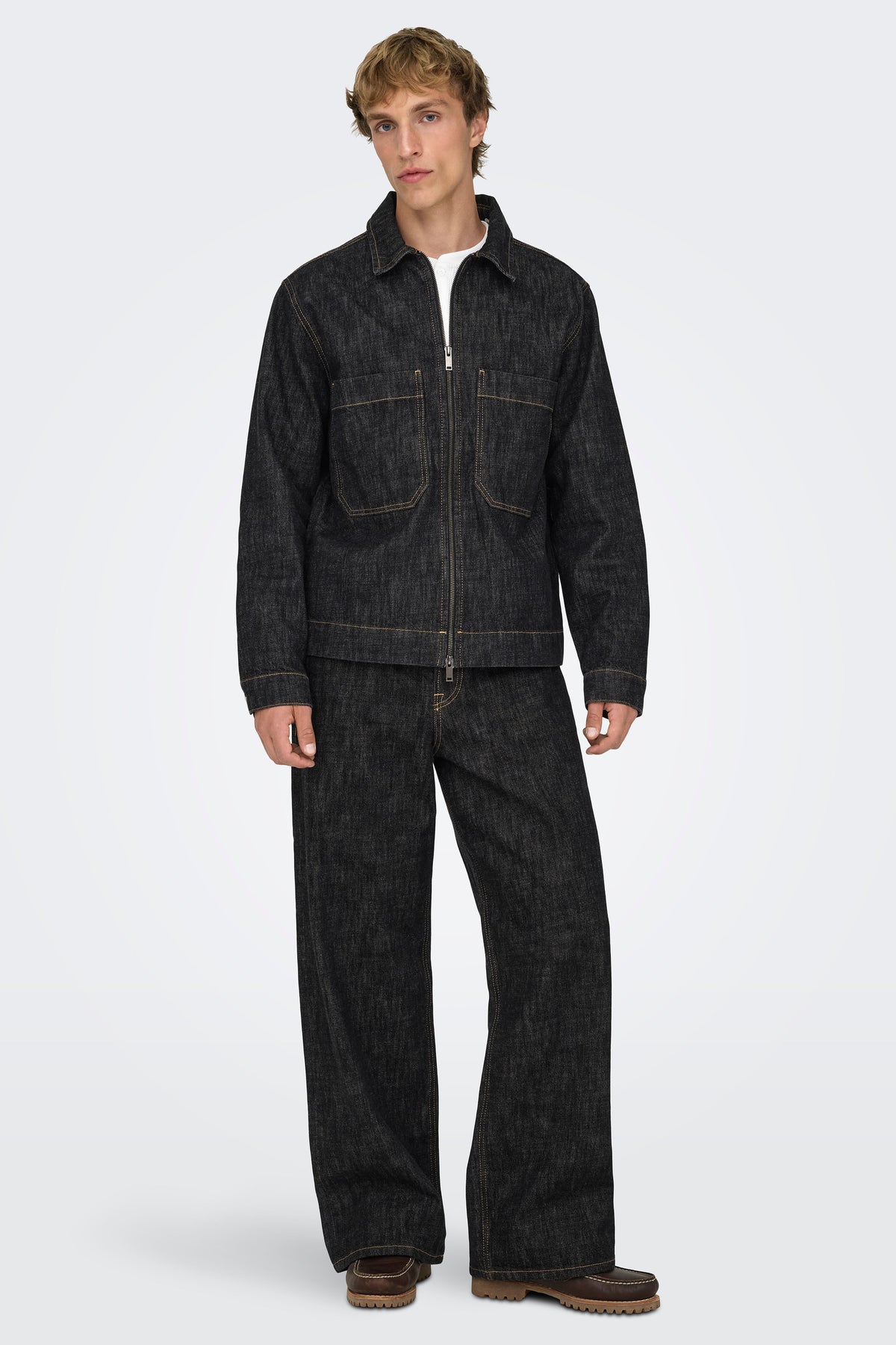 Only & Sons Cassel Rinse Denim Jacket Black