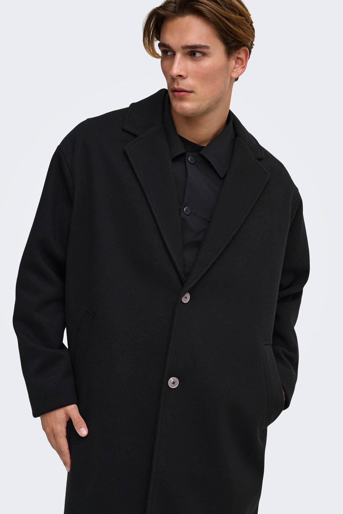 Only & Sons Stanley Coat Black