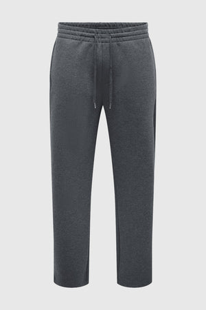 Only & Sons Goyle Wide Scuba Pant Dark Grey Melange