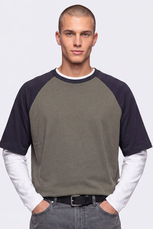 Only & Sons Heaton Raglan SS Tee Dusty Olive