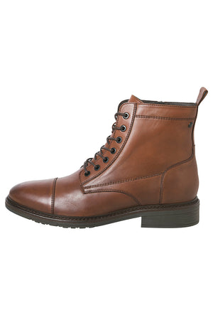 Jack & Jones Wentworth Leather Boots Cognac