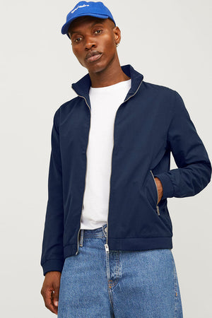 Jack & Jones Rush Harrington Bomber Navy Blazer