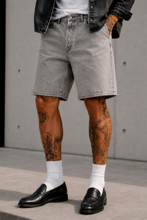 Jack & Jones Jjitony Jjoriginal Szorty Grey Denim
