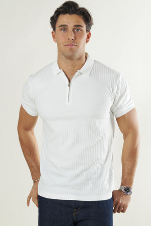 Selected Fave Polo Ss Cloud Dancer