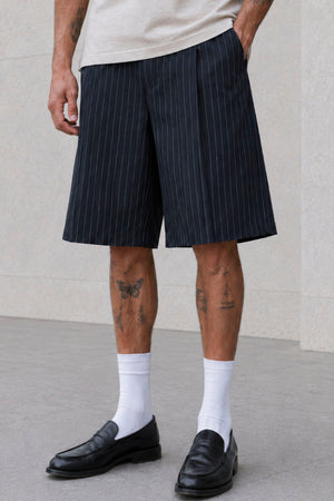 Jack & Jones Stowen Toby Chino Shorts Dark Navy Stripe