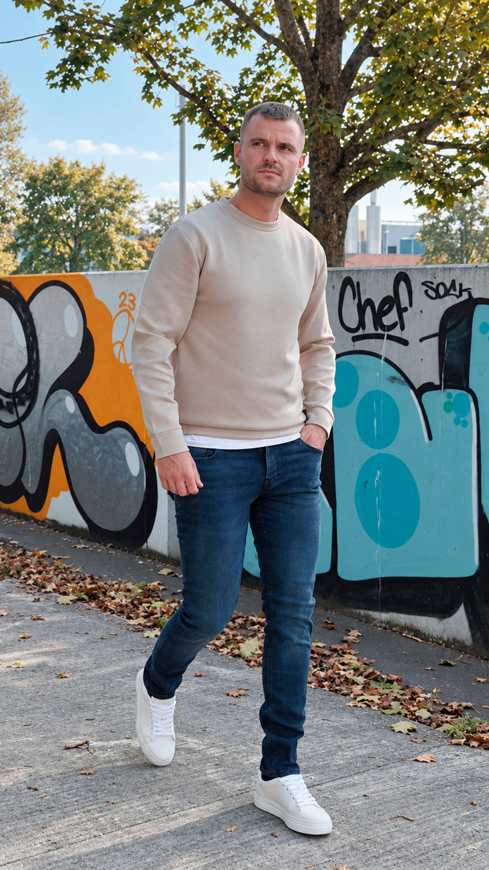 ONLY & SONS Ceres Crew Neck Sweat Silver Lining