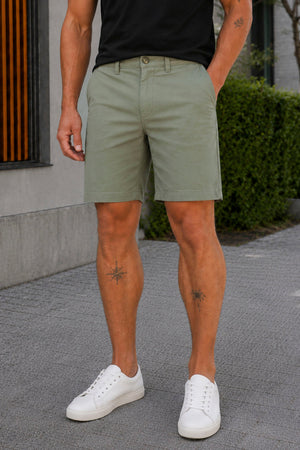 Selected Slim Miles Flex Shorts Vetiver