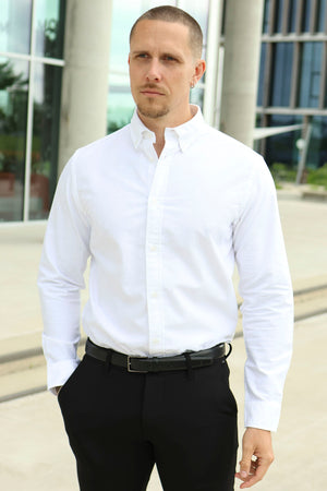 Jack & Jones Harvey Oxford White Shirt