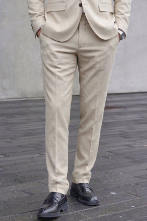 Selected Slim Oasis Linen Trouser Egret