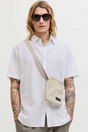 Jack & Jones Summer Shirt Linen Blend SS White