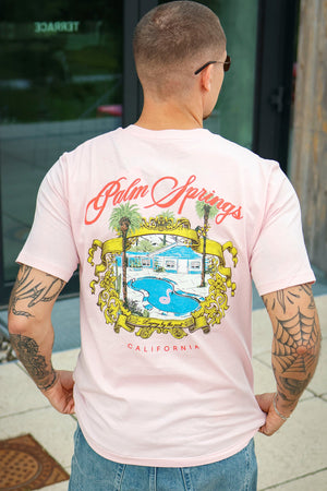 Jack & Jones Post Tee SS Crew Neck Relaxed Chalk Pink - T-shirt