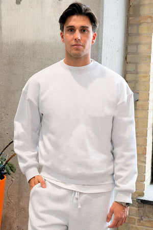 Only & Sons Ceres Oversize LS Crew Sweatshirt Super Light Grey Melange