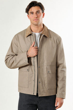 Selected Kyle Cotton Jacket Weathered Teak