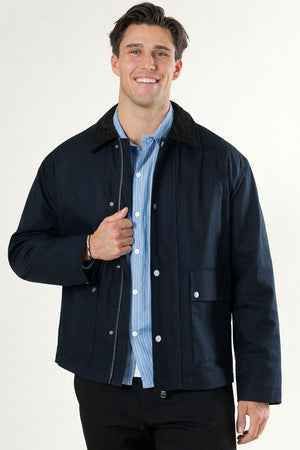 Selected Kyle Cotton Jacket Sky Captain