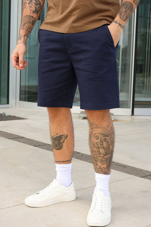 Clean Cut Copenhagen Mitchell Twill Szorty Navy