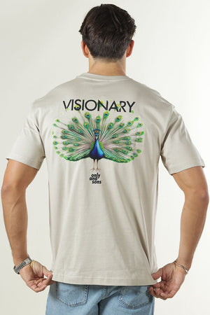 Only & Sons Fred Life Rlx Ss Print Tee Silver Lining