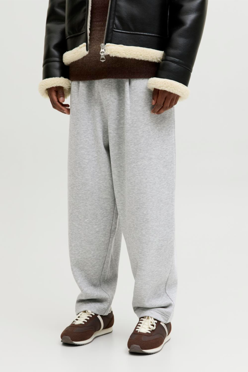 Jack & Jones Evan Bradley Loose Fit Sweat Pants Light Grey Melange