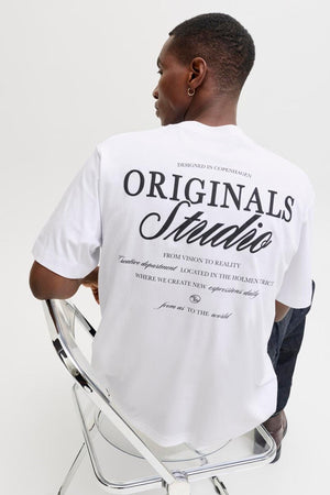 Jack & Jones Jornorrebro Typo Tee SS Bright White