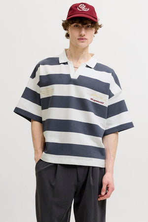 Jack & Jones Savona Sweat SS Polo Odyssey Gray