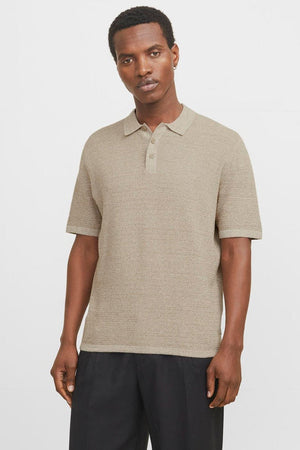 Jack & Jones Goerge Relaxed Fit Knit Polo Coriander