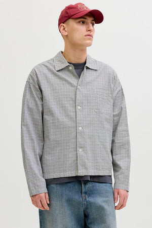 Jack & Jones Joraustin Clean Check Shirt Odyssey Gray