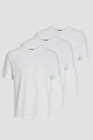 Jack & Jones Under Tee Crew Neck 3 Pack White