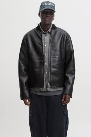 Jack & Jones Fade Pu Bomber Black