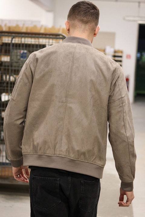 Jack & Jones Rocky Faux Suede Bomber Falcon