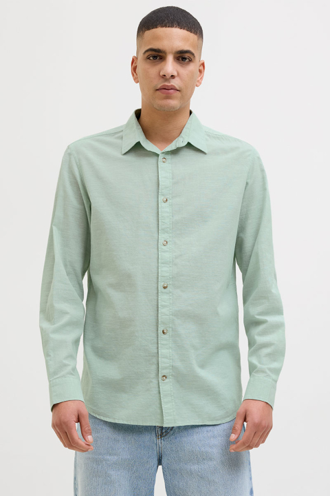 Jack & Jones Summer Shirt LS Iceberg Green