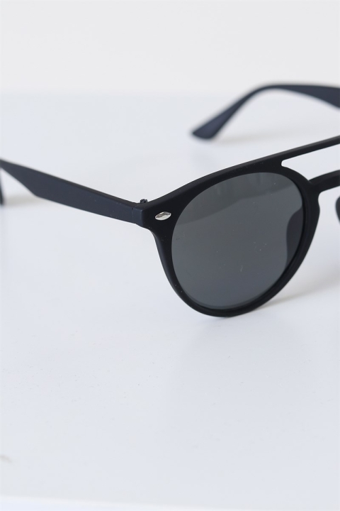 Fashion 1388 Mat Black okulary słoneczne Grey Linse