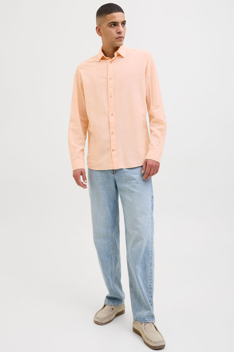 Jack & Jones Summer Shirt LS Peach Parfait