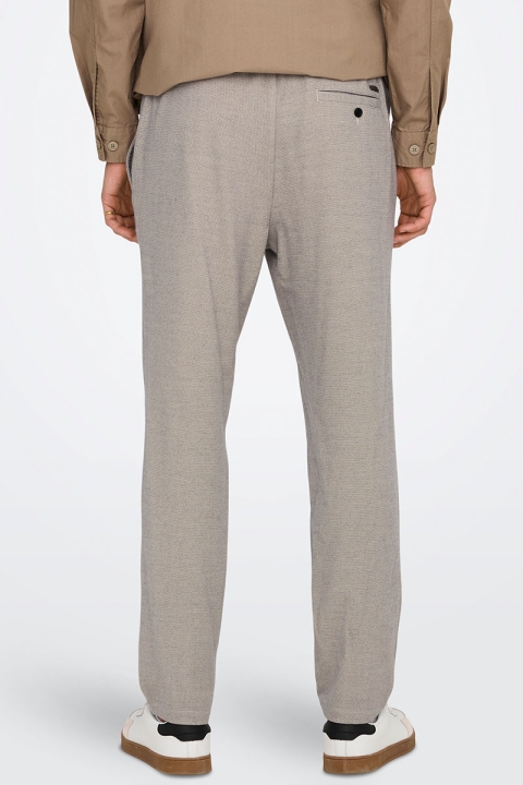 ONLY & SONS Linus Tap Pants Silver Lining