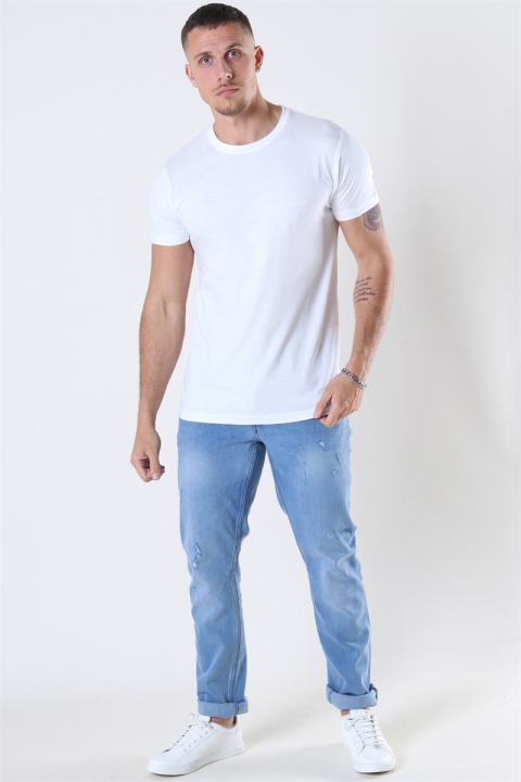 Basic Brand Cam T-shirt 6-Pack White