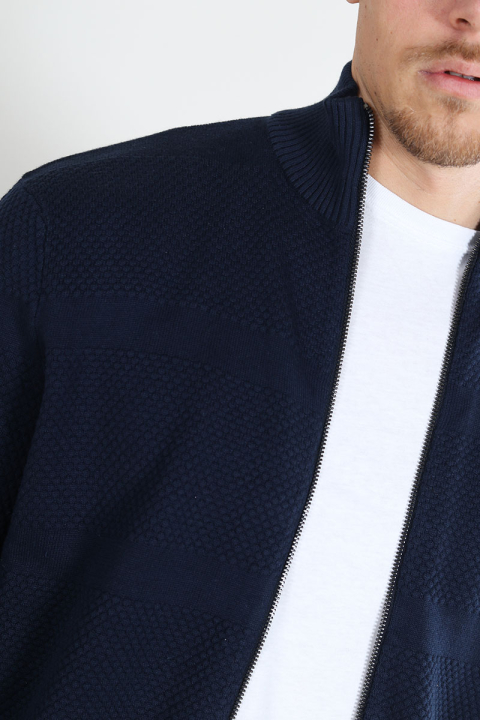 ONLY & SONS Malik Regular Zip Cardigan Knit Navy Blazer