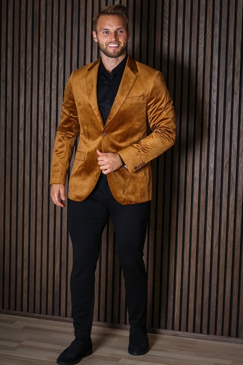 JEFF George Velour Blazer Rubber